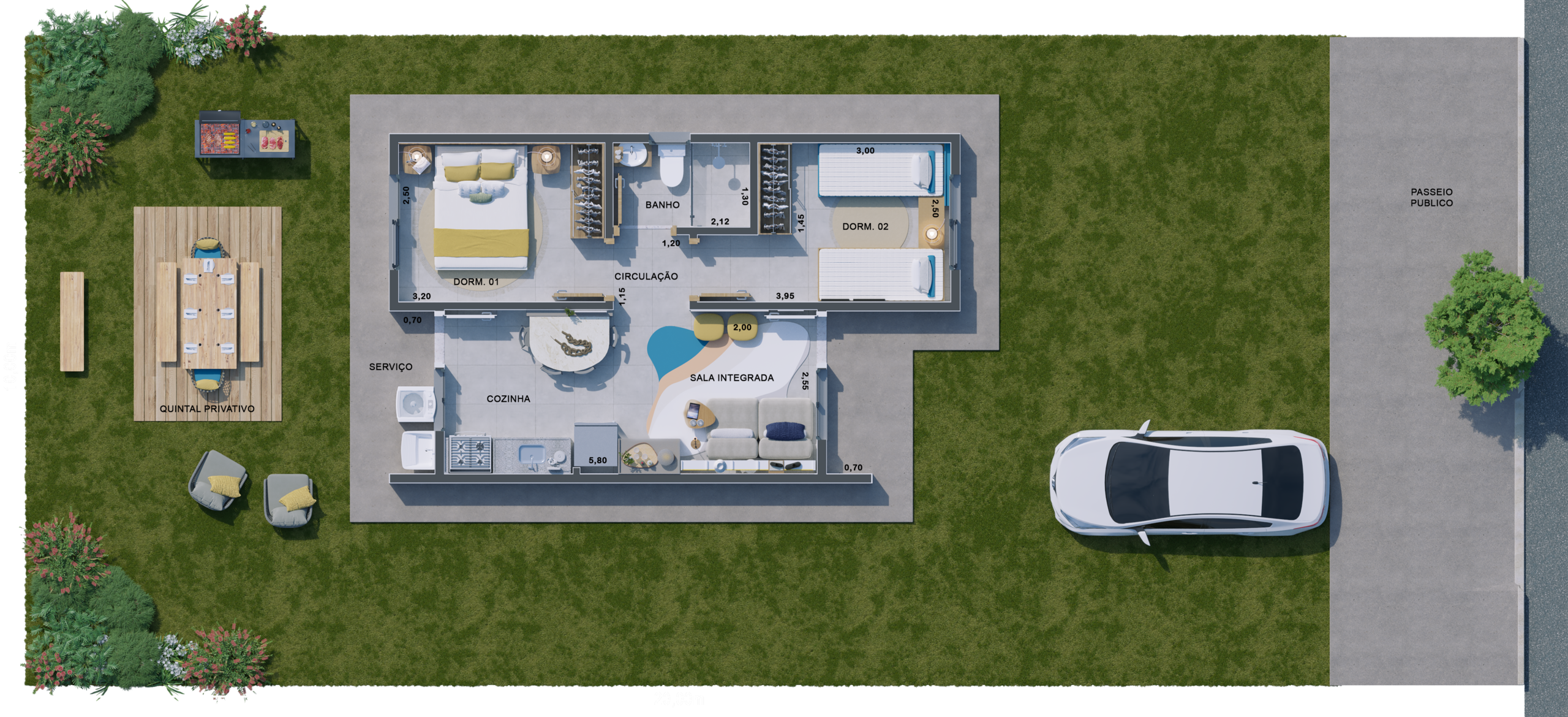 Planta 44,08m²