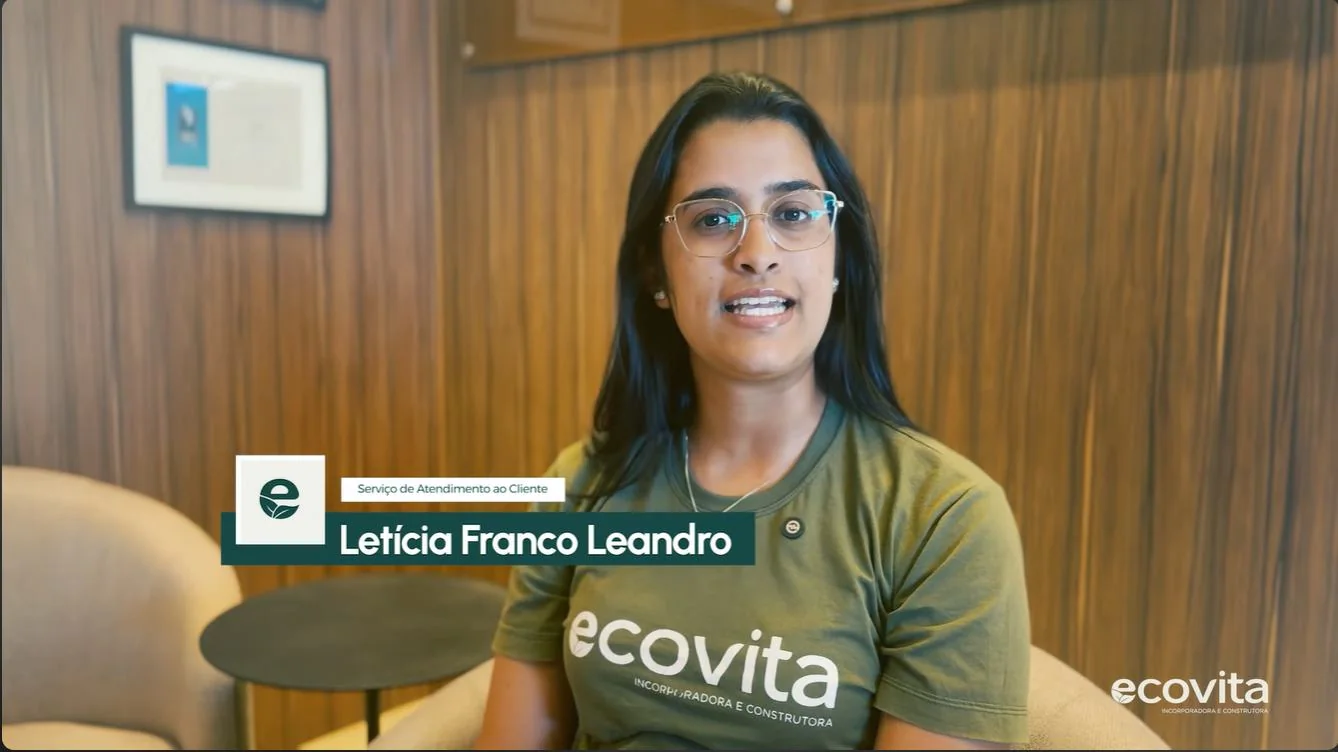 Letícia Franco Leandro, do Serviço de Atendimento ao Cliente Ecovita